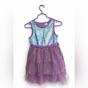 Wonder Nation Shimmering Blue and Purple Dress